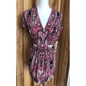 I.N.C. Pink Paisley Tunic Top